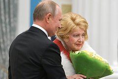 Путин поздравил Татьяну Доронину с 90-летием